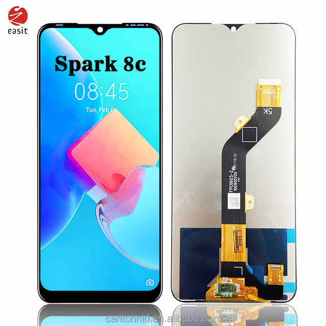 Pantallas De Telefono Mobile Phone Lcds Touch Screen Replacement for Tecno Spark 8c Display
