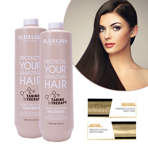 Perawatan Rambut LUXLISS Professional Terbaik untuk Rambut Rusak, Pelurusan Permanen Amino, Menutrisi Mendalam, Menghaluskan Rambut Kusut, Perawatan Rambut Tanino - Product Image 1