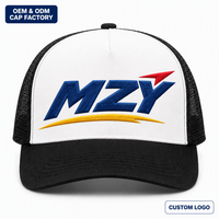 Casquette Trucker Personnalisée en Maille Brodé Toile Sergée Unisexe Extérieur Pêche Décontracté Vente en Gros OEM