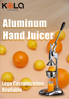 Presse-agrumes en aluminium extra-large de qualité commerciale, presse manuelle robuste pour comptoir, pour jus d'orange frais