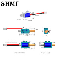 LY011D 5V/12V Kunci Solenoid Listrik Mini Tanpa Kunci Berlapis Nikel yang Diperkuat, Backset 60mm, Latch Stroke 4mm