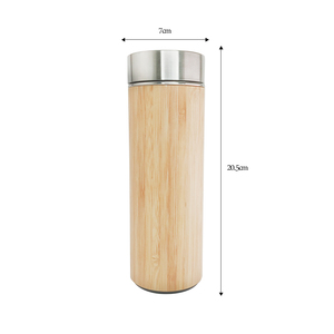 Vente directe d'usine, thermos à café <span class=keywords><strong>isotherme</strong></span> personnalisé de haute qualité, gobelets en bois sans BPA, <span class=keywords><strong>bouteille</strong></span> en bambou 100% naturel - Product Image 1