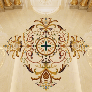 Design Personalizzato di Medaglioni in Marmo con Tecnologia Waterjet per Progetti di Interni di Lusso, <span class=keywords><strong>Palazzi</strong></span> e Hall di Hotel - Product Image 2