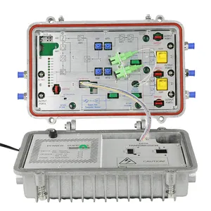 OR719室外双向四路输出光接收器，用于FTTB CATV AGC SMT放大器4输出光纤接收器