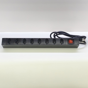 1U 19'' Rackmount 8 Ways Brasil PDU Power Distribution Unit Network Cabinet PDU - Product Image 2
