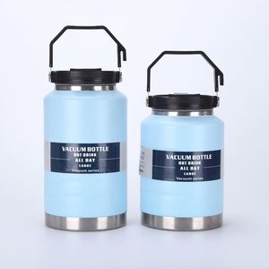 1500Ml 304 Stainless Steel Thermal Large Capacity Outdoor Camping Portable Dual Drinking Lid Handle Pot Ice Bucket Water <b>Bottle</b> - Product Image 6