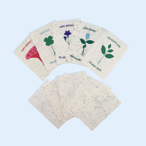 High Quality Custom Handmade Eco-Friendly Cotton Seed <strong>Paper</strong> <strong>Plantable</strong> Seed <strong>Paper</strong> - Product Image 3