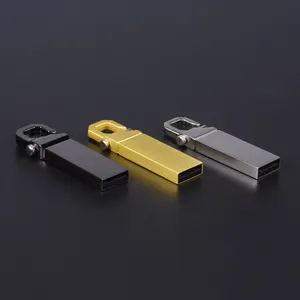 JASTER stik memori USB logam kustom, Flash Drive Pen Drive logam 128GB 64GB 32GB 16GB 8GB 4GB untuk hadiah