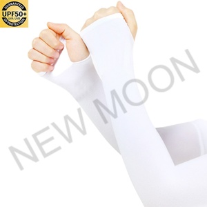 Customized UV-proof Fingerless Gloves for Outdoor Cycling, Ice Silk Arm Sleeves Fishing Gloves - Product Image 4