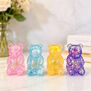 Stock US - Livraison rapide 3-7 jours - Ours en gélatine souple translucide à montée lente, jouet anti-stress à presser pour enfants et adultes - Product Image 1