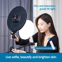 Ring Light Model M666, Temperatur Warna Dapat Diatur, Bi-Color 2800-5600K, 51-100W, Lampu Isi Khusus untuk Live Streaming