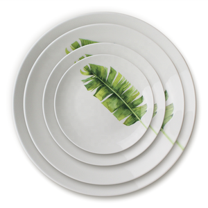 <span class=keywords><strong>Service</strong></span> d'assiettes à dîner en porcelaine, 24 pièces, en vrac, bon marché, <span class=keywords><strong>Design</strong></span> de feuille verte, <span class=keywords><strong>vaisselle</strong></span> en céramique, fournisseur chinois, <span class=keywords><strong>service</strong></span> de table de mariage - Product Image 4