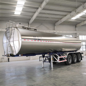 NOUVEAU Camion semi-remorque citerne à lait en acier inoxydable de 35 à 50 mètres cubes avec liquide alimentaire Camion semi-remorque citerne à lait 35cbm à vendre - Product Image 1
