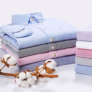 2023 nuova <span class=keywords><strong>camicia</strong></span> da uomo in cotone <span class=keywords><strong>Oxford</strong></span> a maniche lunghe business casual tinta unita <span class=keywords><strong>camicia</strong></span> semplice elegante <span class=keywords><strong>slim</strong></span> <span class=keywords><strong>fit</strong></span> - Product Image 1