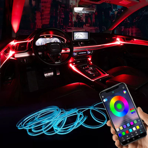 Bande lumineuse led d'intérieur flexible, décoration d'ambiance, contrôle par application mobile, pour voiture - Product Image 1