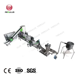 Various Plastics Films, Plastic Bags Double Stages Water Ring Compactor Granules Making Granulating Line