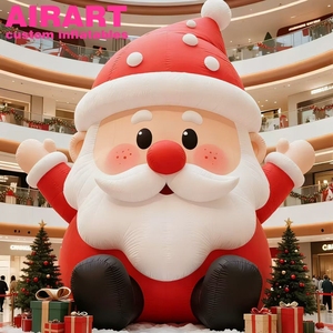 Grand Père Noël <span class=keywords><strong>gonflable</strong></span> pour l'aménagement de parcs d'attractions sur le thème de Noël - Product Image 4