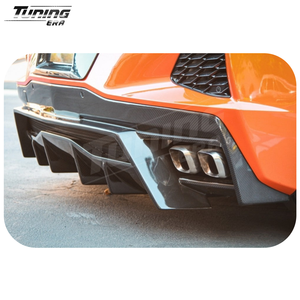 Difusor Trasero Aletado Estilo <span class=keywords><strong>APAD</strong></span> de Fibra de Carbono para Chevrolet Corvette C8 Stingray Z51 2020+, Kit de Conversión de Actualización - Product Image 5