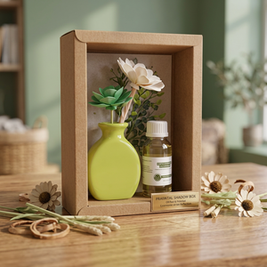 Coffret cadeau d'aromathérapie en bois, kit d'huiles essentielles, boîte cadeau décorative pour la maison, le spa, la chambre - Product Image 3
