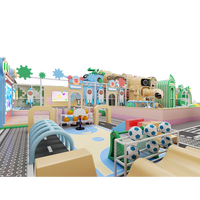 Aoleao Ensemble de toboggan souple en plastique personnalisé pour aire de jeux intérieure, équipement de terrain de jeu pour enfants, centres commerciaux, certifié CE TUV