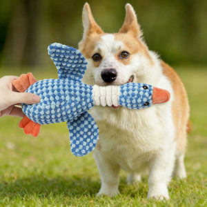 Jouet interactif pour animaux de compagnie de taille moyenne et grande, écologique, durable, avec sons et fonction de nettoyage des dents, pour chiens, intérieur et extérieur - Product Image 1