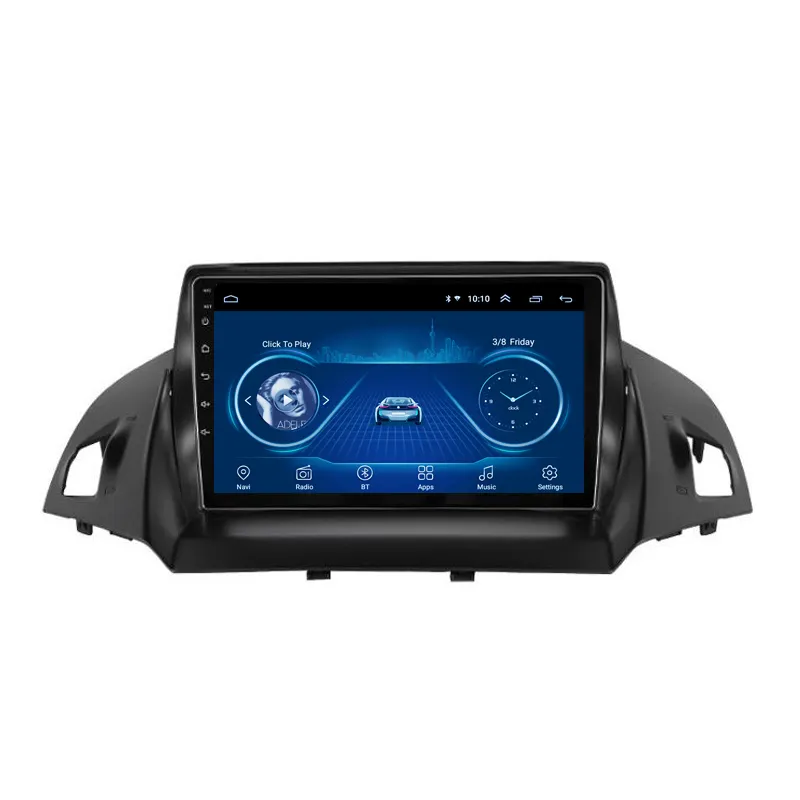 Wanqi 9 inç IPS android 12 araba multimedya oynatıcı radyo video Stereo gps navigasyon sistemi için Ford kuga kaçış 2013-2017