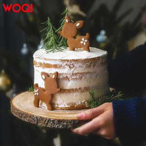 WOQI grandi trucioli di legno rotondi decorativi non trasformati per centrotavola da tavolo fai da te scatole di legno scatole di legno segni <span class=keywords><strong>tutti</strong></span> naturali - Product Image 5