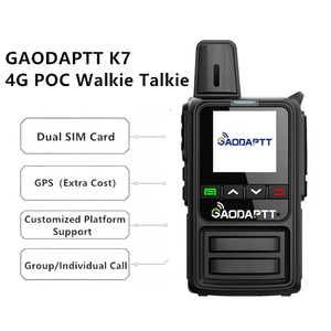 Radio bidirectionnelle portable longue portée GaodaPTT K7 4G LTE Poc Walkie Talkie avec appels de groupe/individuels et double carte SIM GSM - Product Image 1