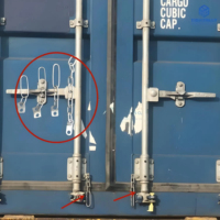 Serrure de porte arrière pour camion benne porte-conteneurs GQK 20 pieds, pièces en acier au carbone GL021001, fabriqué en Chine