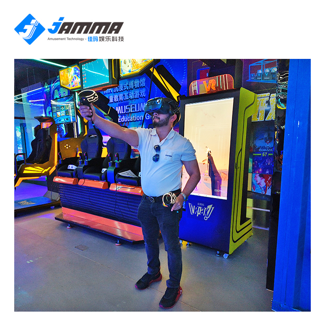 9D VR Simulator Shooting Game Machine Coin Operated Arcade Game with VR Headsets 9D Virtual Reality Booth for Earning Money