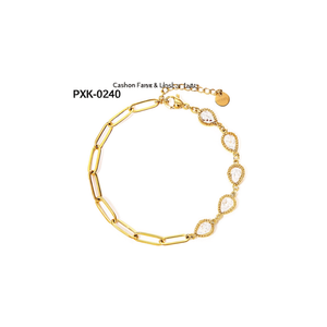 PXK-0240 สร้อยข้อมือแฟชั่นแบบโซ่และแบบเชื่อมต่อ - Product Image 2