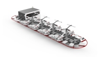 Nueva Máquina de Serigrafía Híbrida Automática de Alta Velocidad Xmay con 18 Cabezales Ricoh Gen6, Tinta de Pigmento, Impresión Directa a Textil (DTG) sin Bordes, 450PCS/H