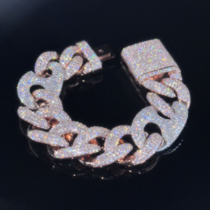 Hiphop Jewelry 16mm Moissanite Cuban Necklaces