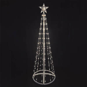 Cono Luminoso a Basso Voltaggio per Decorazione Albero di Natale, 1,5 m, Luce Bianca Opaca; Ideale per Creare Atmosfera nelle Celebrazioni - Product Image 1