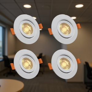 Spots encastrés au plafond LED modernes 3W Blanc chaud 6000K Lumière du jour Alert Cob Base 120 Angle de faisceau 25000H Durée de vie Certifié SAA - Product Image 2