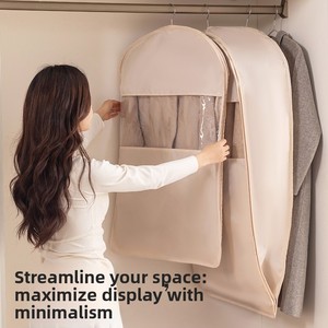 Sac de rangement pliable pour vêtements MKW4368 avec logo personnalisé, fermeture éclair de compression, fenêtre transparente, <span class=keywords><strong>housse</strong></span> anti-poussière durable pour vêtements - Product Image 5