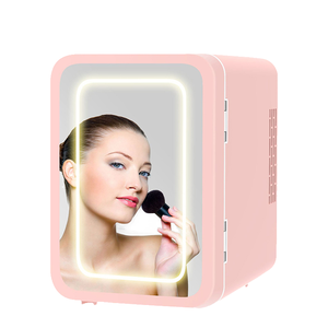 Tủ Lạnh Chăm Sóc Da Portatil <span class=keywords><strong>Mini</strong></span> Retro Chăm Sóc Da Với Đèn Led Và Tủ Lạnh Gương - Product Image 1