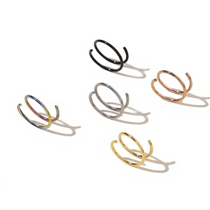 Anillo <span class=keywords><strong>de</strong></span> Nariz <span class=keywords><strong>de</strong></span> Acero Inoxidable 316, Diseño en <span class=keywords><strong>Espiral</strong></span>, Apto <span class=keywords><strong>para</strong></span> Perforación Única, Ajuste Cómodo, Joyería Corporal <span class=keywords><strong>para</strong></span> Mujer - Product Image 1