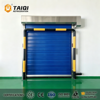Porte roulante à grande vitesse isolée en PVC pour chambre froide, étanche, coupe-vent, certifiée CE ISO