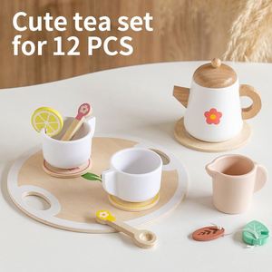 Juego de Cafetera de Madera con Certificación CPC CE, Juego de Imitación Educativo Temprano, Interacción, Abundantes Accesorios, Juguetes Gemma para Niños - Product Image 1