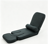Canapé-lit ergonomique multifonctionnel pliable et détachable, style minimaliste, avec support lombaire pour se détendre