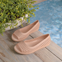 GON22 Mules plates en cuir véritable souple pour femme avec nœud, à enfiler, pour l'été