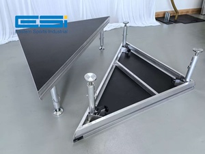 Plataforma de escenario ESI GT de alta estabilidad de aluminio portátil de configuración rápida para conciertos, exposiciones, festivales, pantallas de armazón, producto - Product Image 4