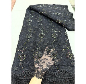 Nouvelle Arrivée Tissu Brodé en Dentelle Blanche 3D Écologique avec Paillettes et Fleurs en Maille pour Robes de Mariée et de Soirée pour Femmes - Product Image 6