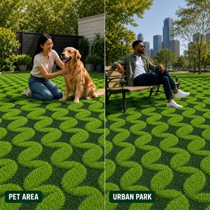 <span class=keywords><strong>Gazon</strong></span> artificiel à motifs 3D tendance, résistant au feu, <span class=keywords><strong>prix</strong></span> au <span class=keywords><strong>m2</strong></span> pour jardin extérieur, cour, balcon - Product Image 6