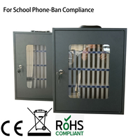 Casier de rangement pour téléphones portables en acier verrouillable, 30, 36, 38, 46 ou 48 emplacements, armoire multi-téléphones pour salle de classe, OEM