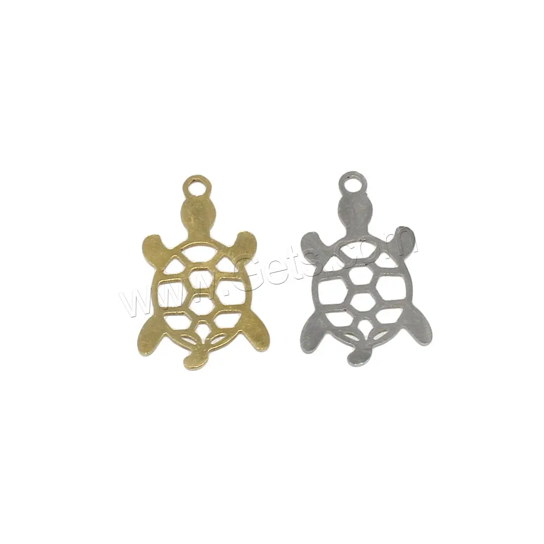 Pingentes de tartaruga animal em aço inoxidável de cores diferentes, amuleto preço mais barato 1387204