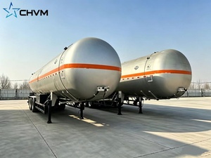 Semi-remorque de transport de GPL d'<span class=keywords><strong>occasion</strong></span> CHVM, 3 <span class=keywords><strong>essieux</strong></span>, capacité de 45 m³, citerne à gaz liquéfié GPL - Product Image 4