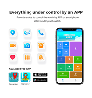 Reloj Inteligente para Niños LT41 4G con GPS, WIFI, Videollamada, SOS, Aplicación, Rastreador GPS para Niños, Localizador, Cámara, Monitor, Resistente al Agua, Pulsera para Niños