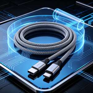 Cable de carga USB C trenzado de nailon, cable de sincronización de datos de carga rápida para uso diario en teléfonos inteligentes y tabletas - Product Image 4